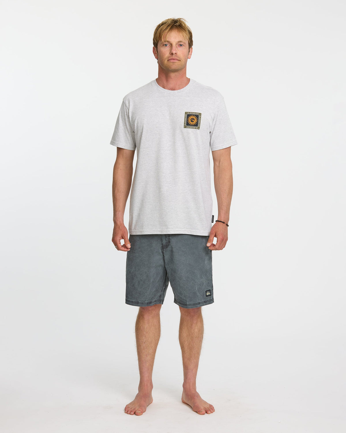 Sun Roots Organic Heather T-Shirt - Charcoal Heather | Quick Silver