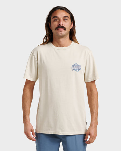 Three Deeppigment Dye T-Shirt - Moonstruck | Quick Silver