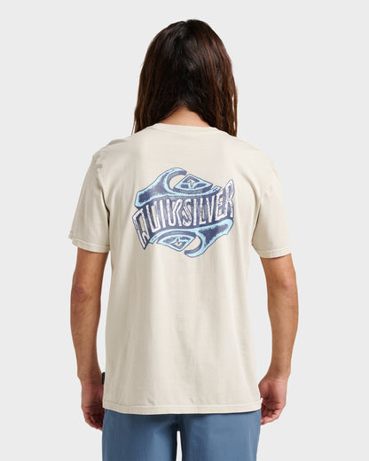 Three Deeppigment Dye T-Shirt - Moonstruck | Quick Silver