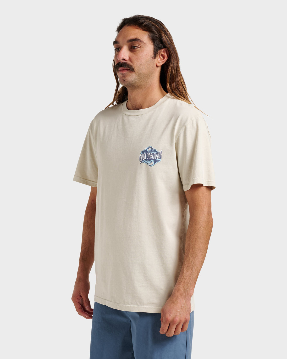 Three Deeppigment Dye T-Shirt - Moonstruck | Quick Silver