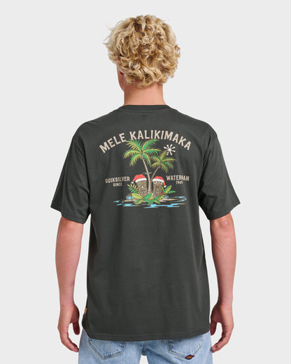 Waterman Tiki Holiday Classic T-shirt - Phantom | Quick Silver