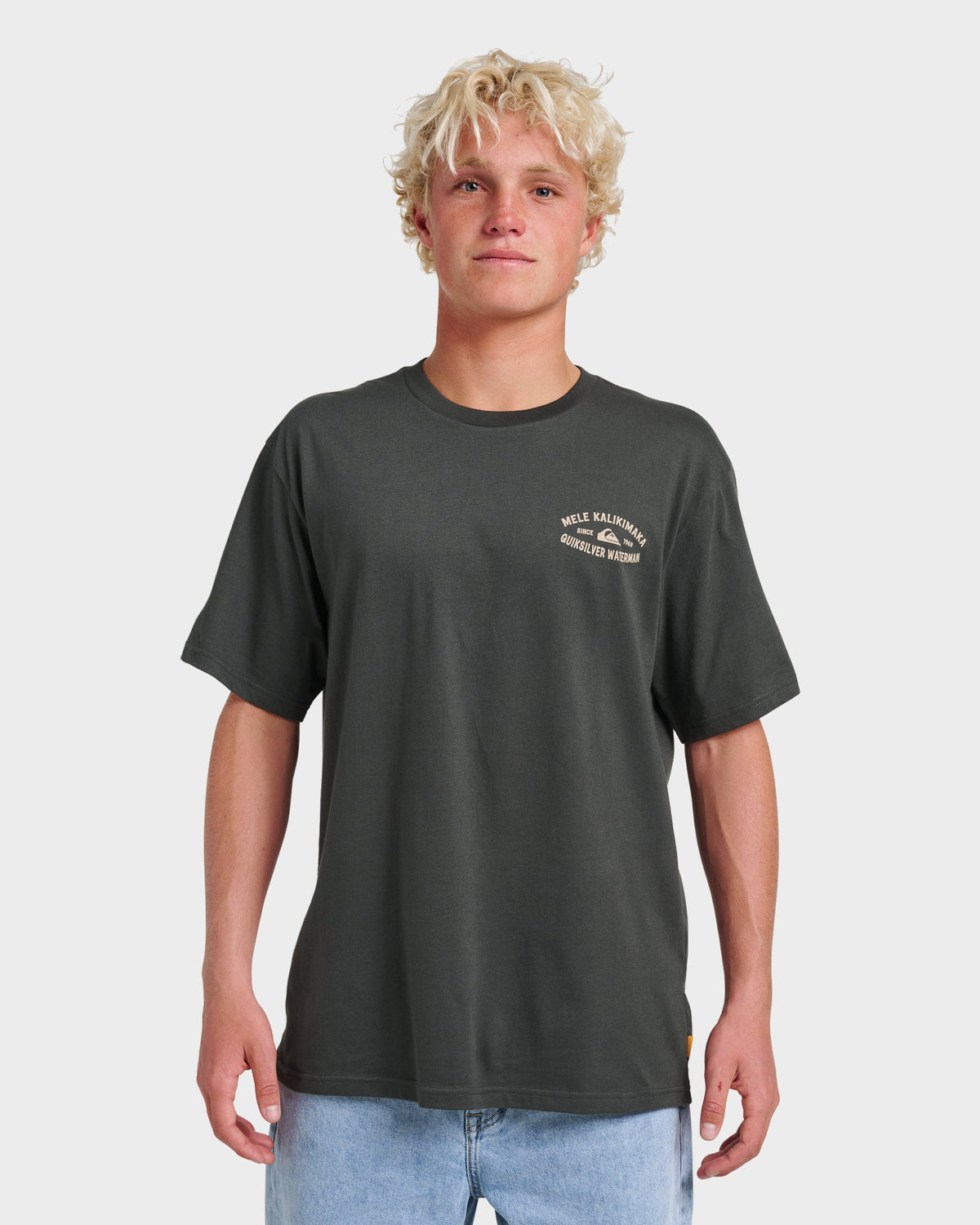 Waterman Tiki Holiday Classic T-shirt - Phantom | Quick Silver