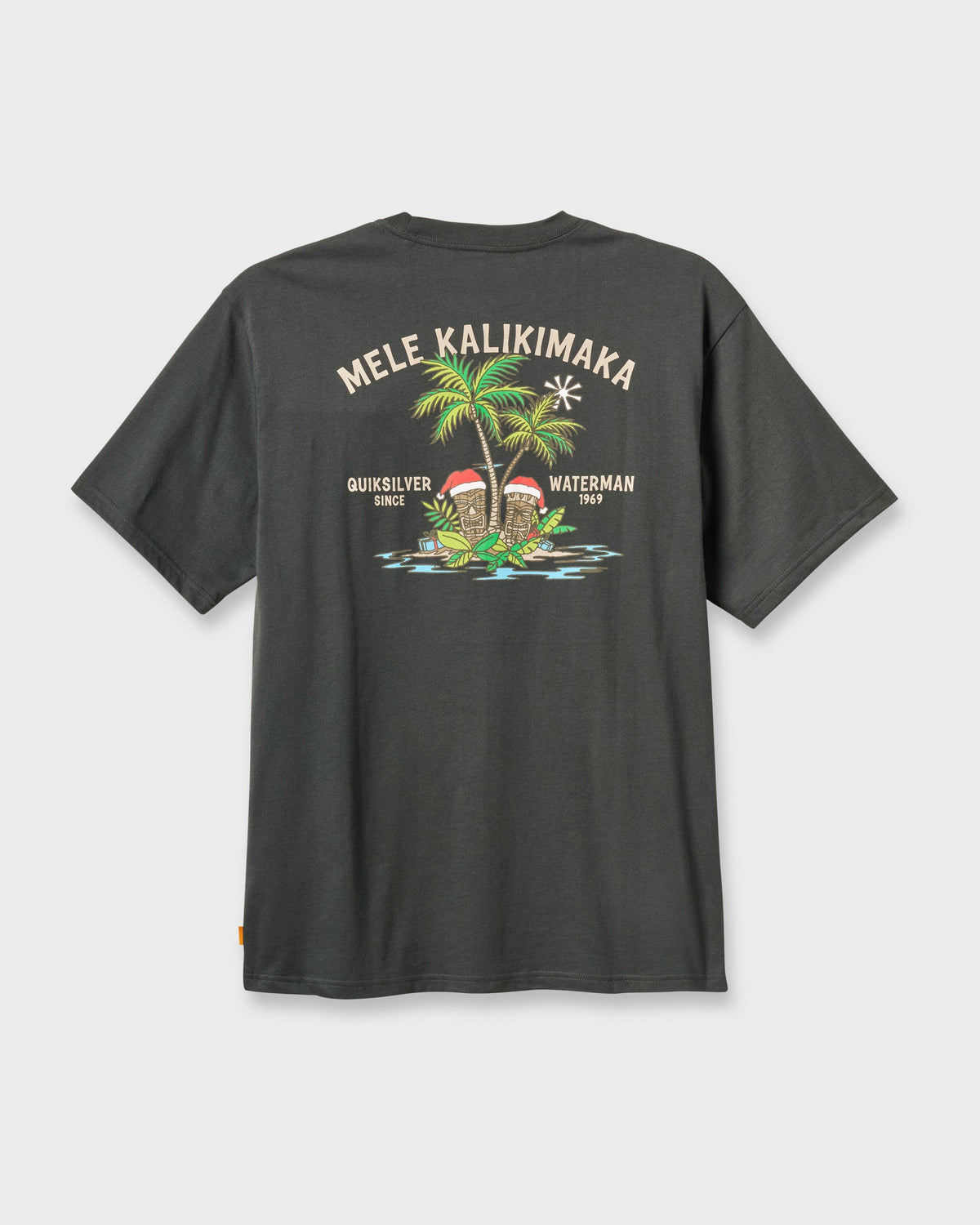 Waterman Tiki Holiday Classic T-shirt - Phantom | Quick Silver