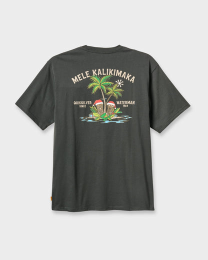 Waterman Tiki Holiday Classic T-shirt - Phantom | Quick Silver