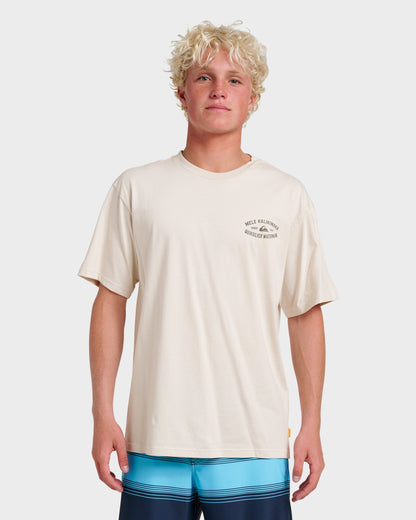 Waterman Tiki Holiday Classic T-shirt - Moonbeam | Quick Silver