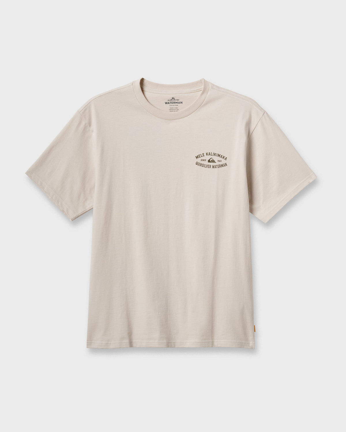 Waterman Tiki Holiday Classic T-shirt - Moonbeam | Quick Silver