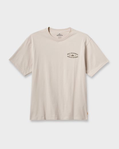 Waterman Tiki Holiday Classic T-shirt - Moonbeam | Quick Silver