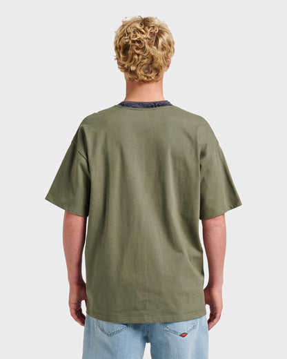 Mercury Ringer T-shirt - Dusty Olive | Quick Silver