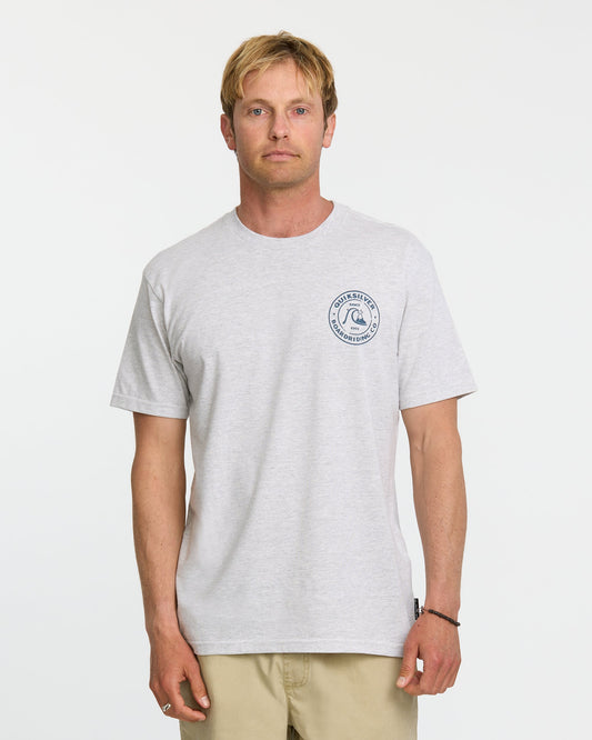 Bubbles T-Shirt - Silver White Heather | Quick Silver