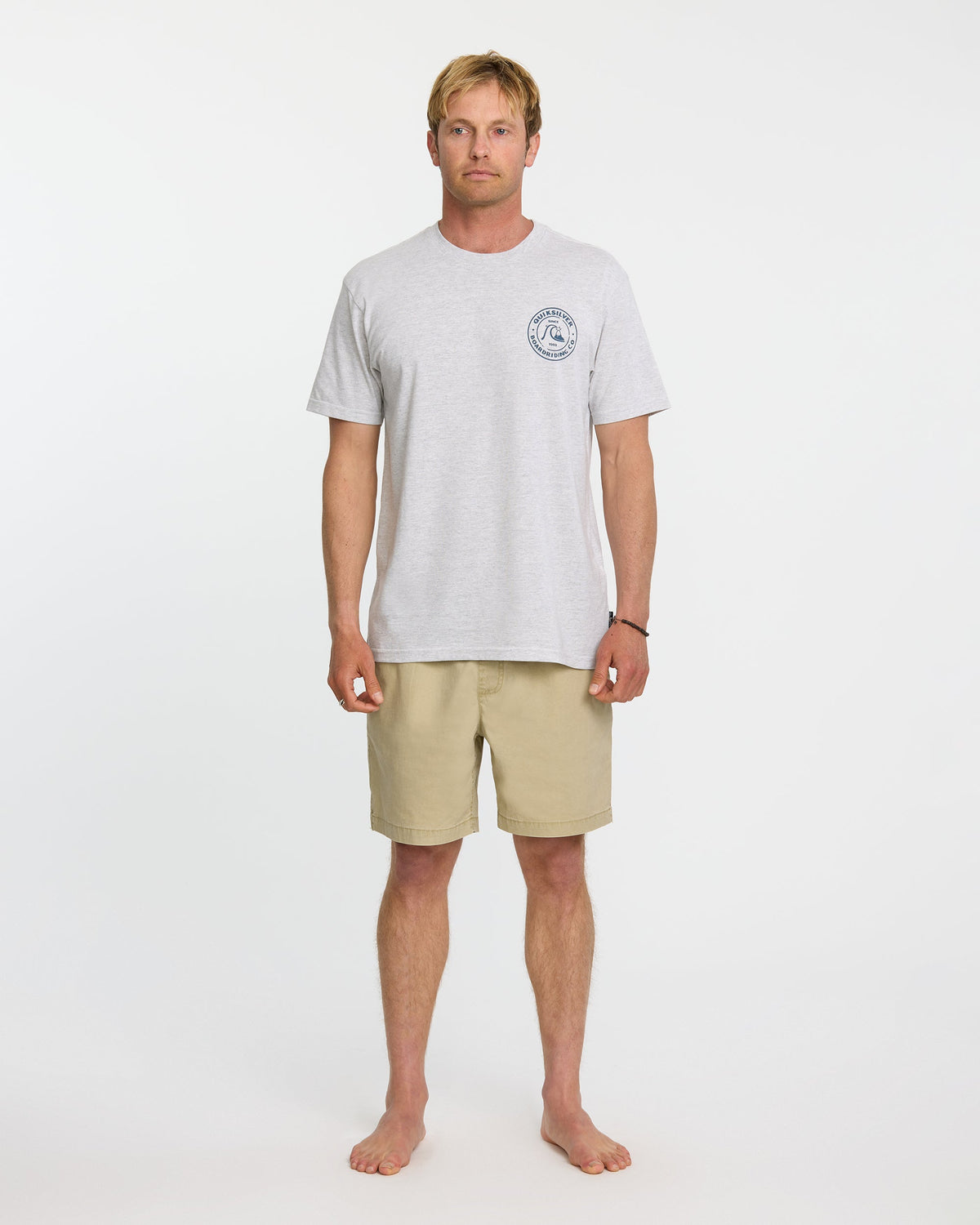 Bubbles T-Shirt - Silver White Heather | Quick Silver