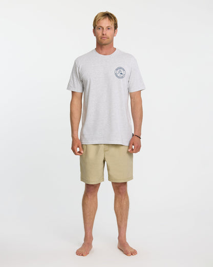 Bubbles T-Shirt - Silver White Heather | Quick Silver