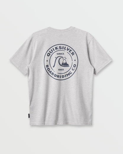 Bubbles T-Shirt - Silver White Heather | Quick Silver