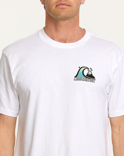 Bubble Fade T-Shirt - White | Quick Silver