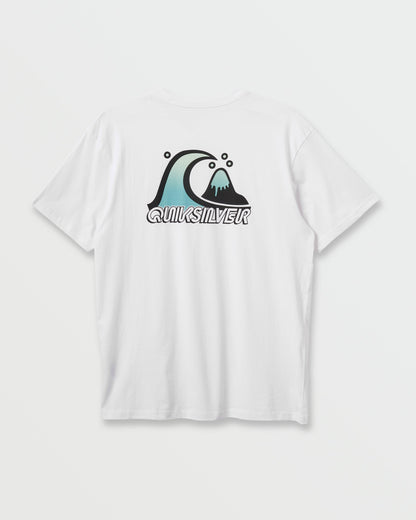 Bubble Fade T-Shirt - White | Quick Silver