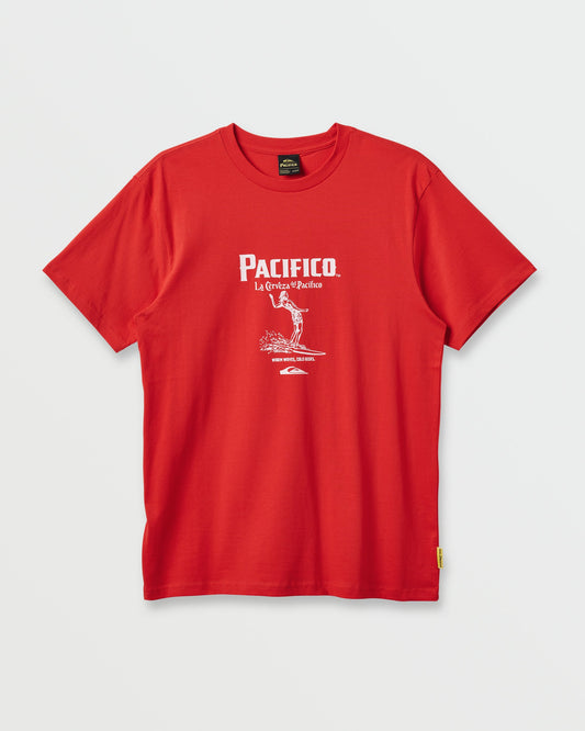 Quiksilver x Pacifico Baja Arch T-Shirt - Red | Quick Silver