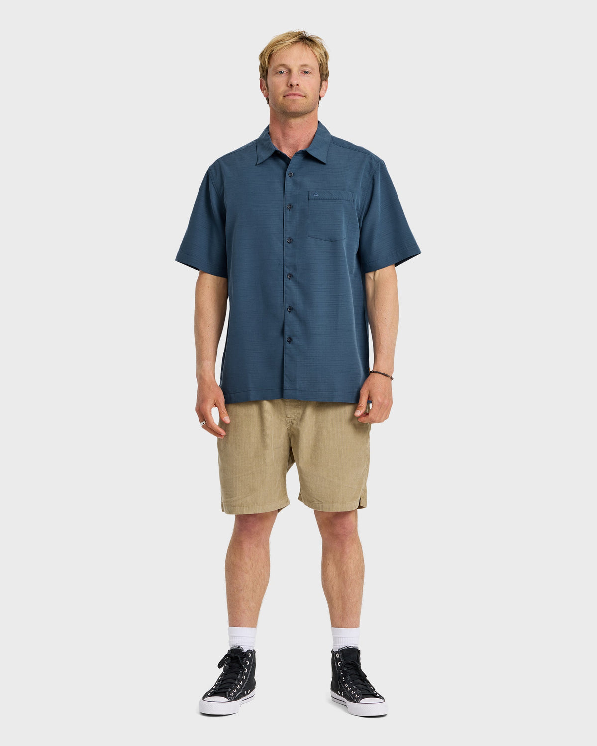 Waterman Centinela Premium Anti-Wrinkle Shirt - Navy | Quick Silver