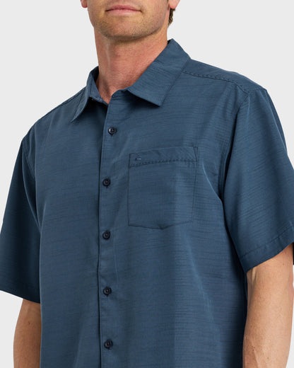 Waterman Centinela Premium Anti-Wrinkle Shirt - Navy | Quick Silver