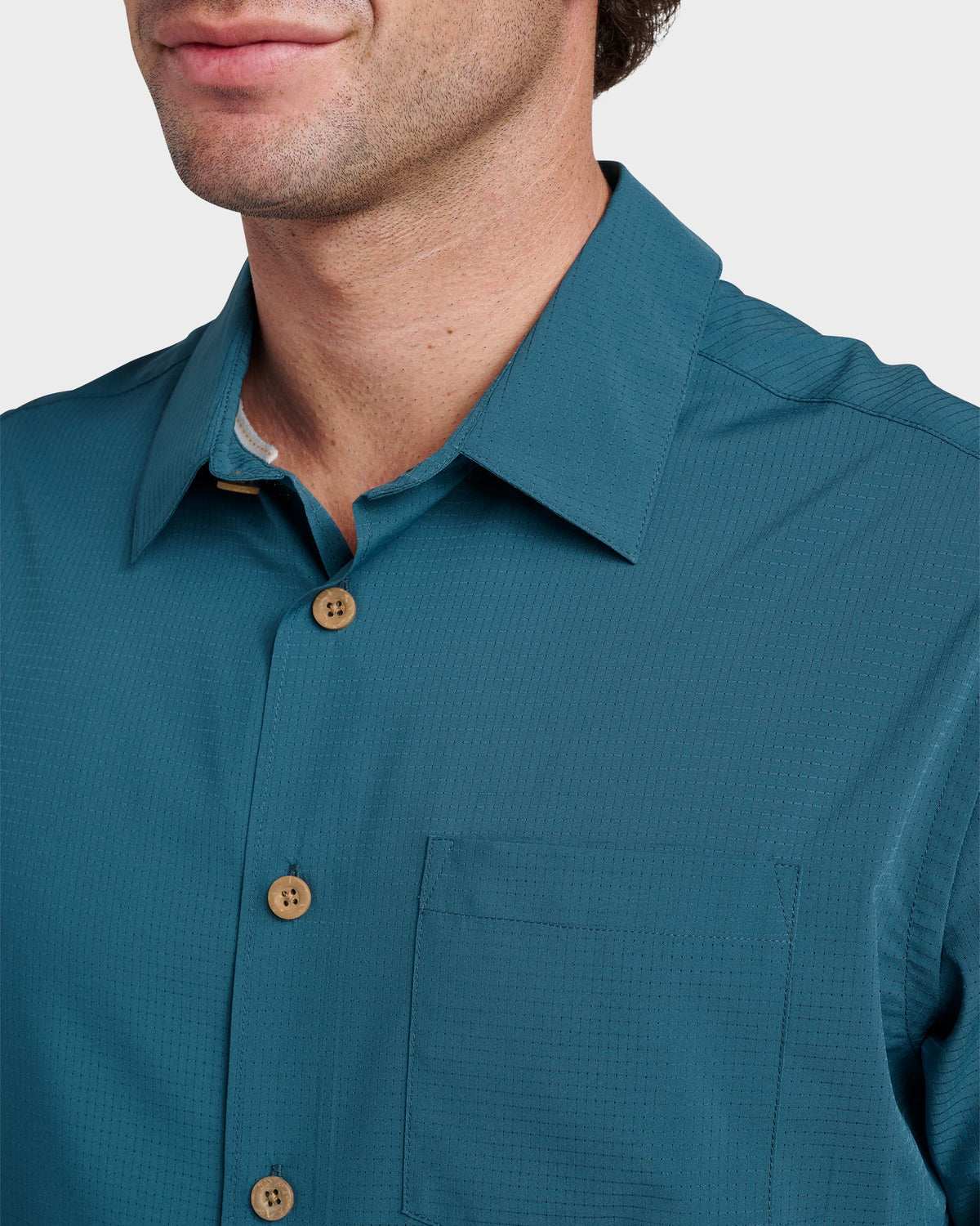 Chaser Short Sleeve Woven Shirt - Real Teal | Quick Silver