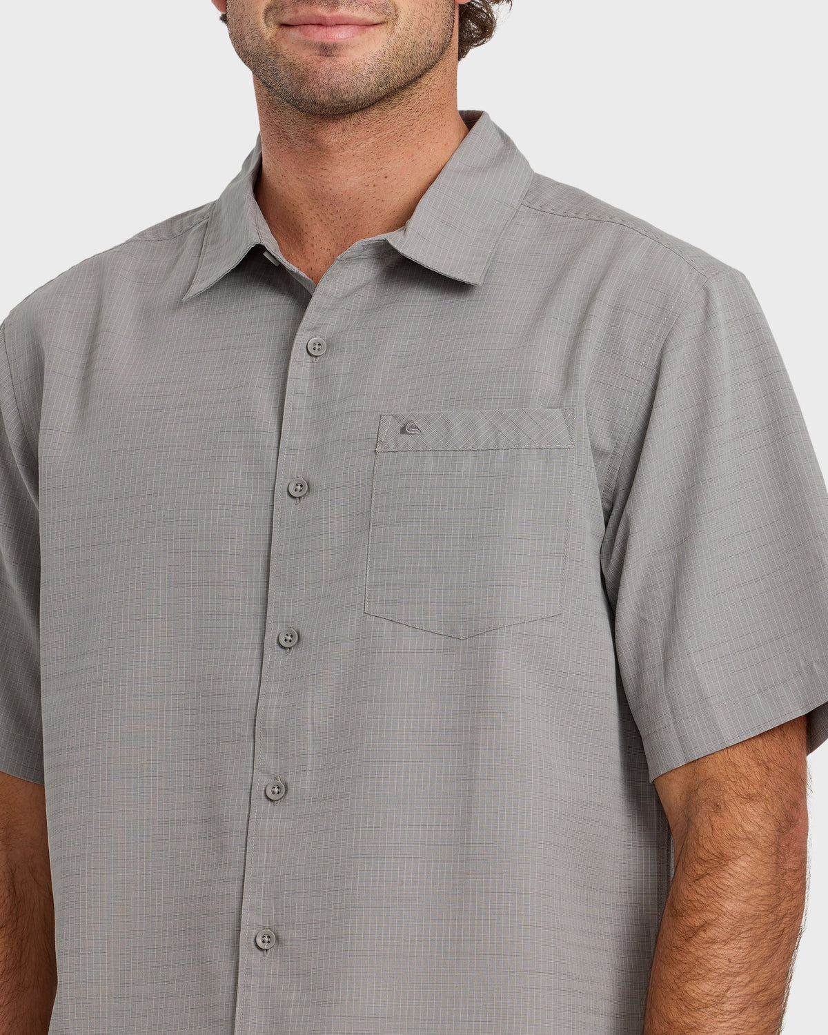 Waterman Centinela Premium Anti-Wrinkle Shirt - Grey | Quick Silver