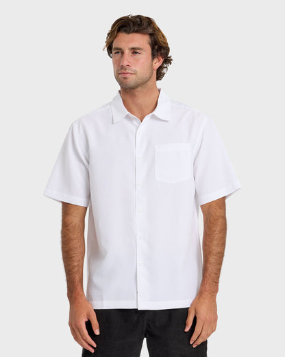 Waterman Centinela Premium Anti-Wrinkle Shirt - White | Quick Silver