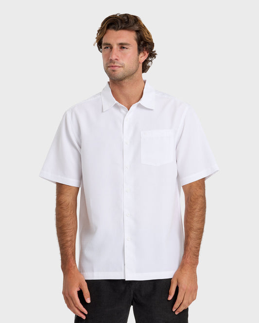 Waterman Centinela Premium Anti-Wrinkle Shirt - White | Quick Silver