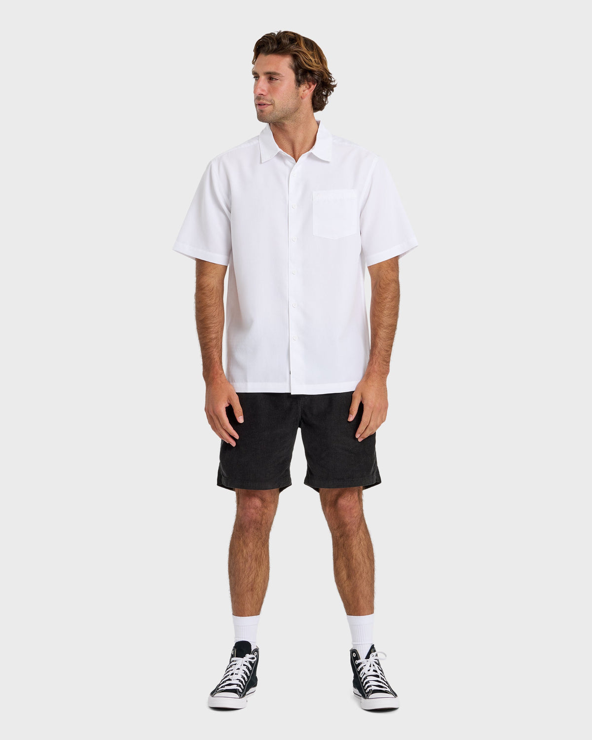 Waterman Centinela Premium Anti-Wrinkle Shirt - White | Quick Silver