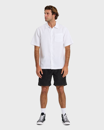 Waterman Centinela Premium Anti-Wrinkle Shirt - White | Quick Silver