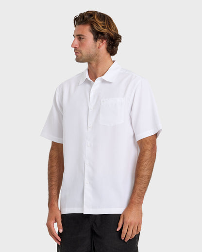 Waterman Centinela Premium Anti-Wrinkle Shirt - White | Quick Silver