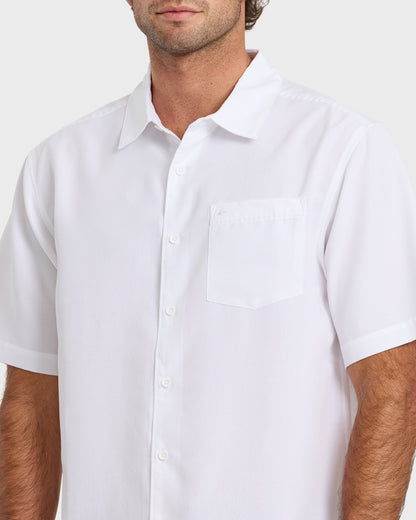 Waterman Centinela Premium Anti-Wrinkle Shirt - White | Quick Silver