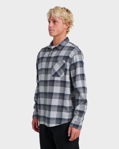 Penmar Check Flannel Shirt - Quarry | Quick Silver