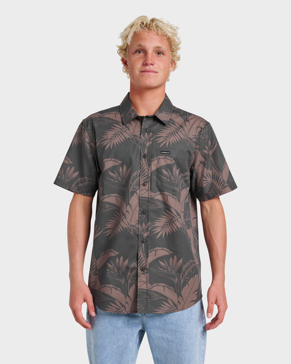 Kahanu Classic Short Sleeve Shirt - Black | Quick Silver