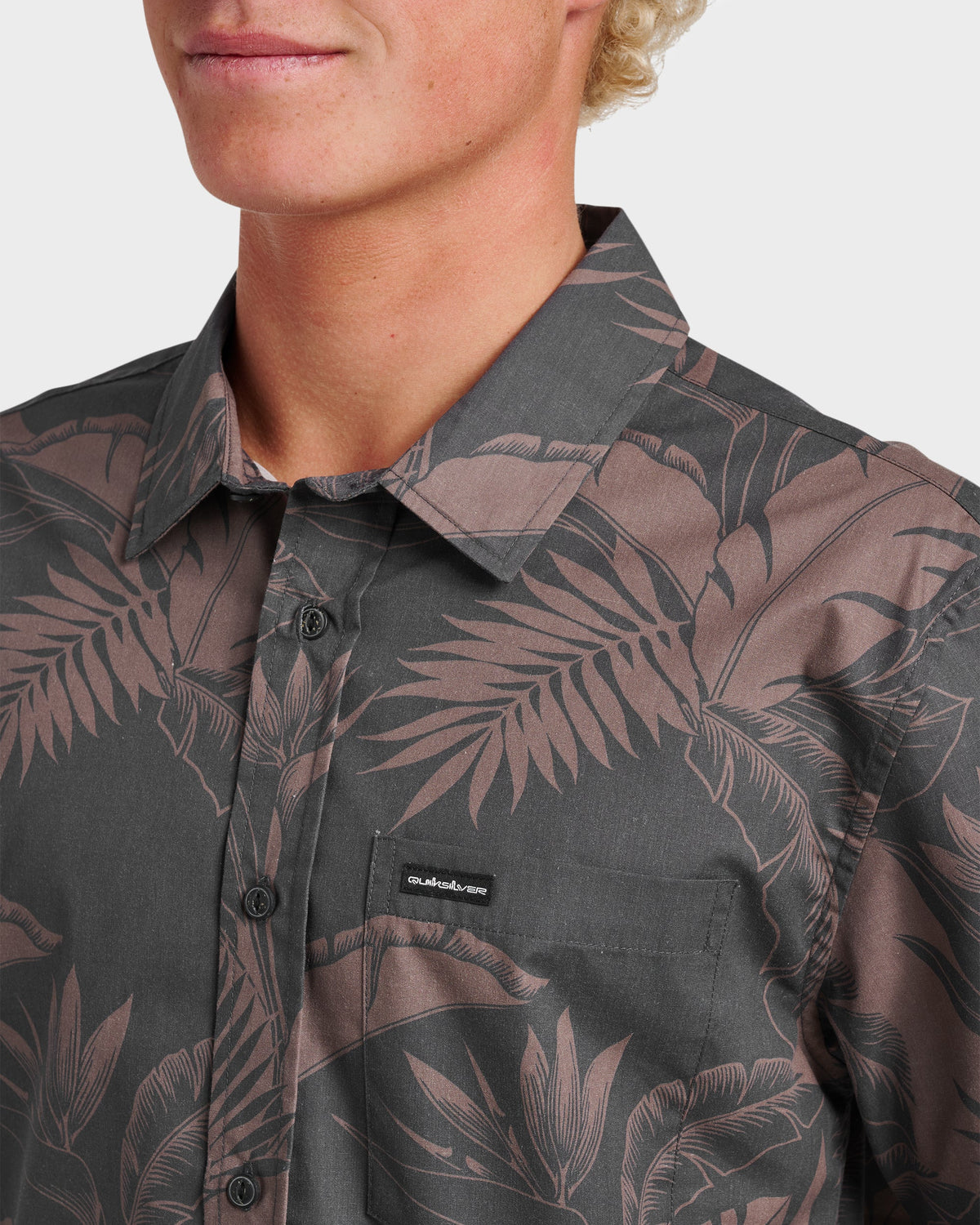 Kahanu Classic Short Sleeve Shirt - Black | Quick Silver