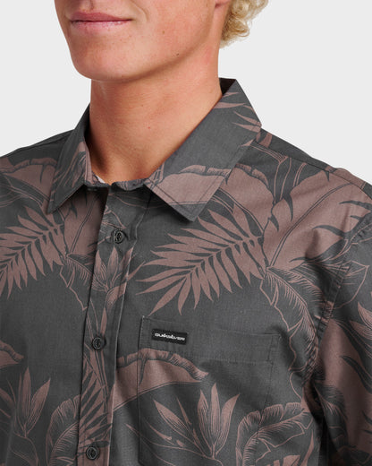 Kahanu Classic Short Sleeve Shirt - Black | Quick Silver
