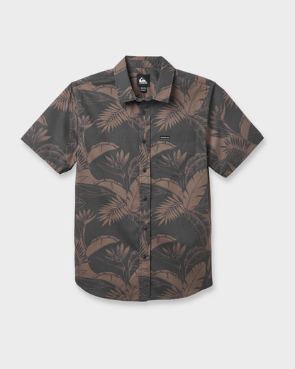 Kahanu Classic Short Sleeve Shirt - Black | Quick Silver