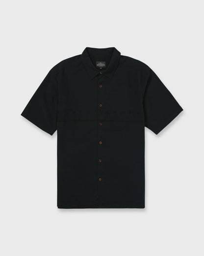 Waterman Tahiti Palms Premium Anti-Wrinkle Shirt - Black | Quick Silver