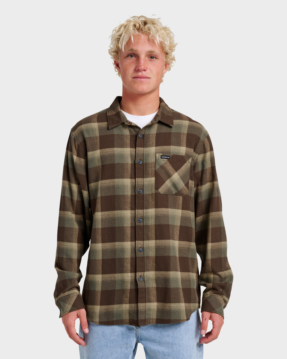 Penmar Check Flannel Shirt - Chocolate Brown | Quick Silver