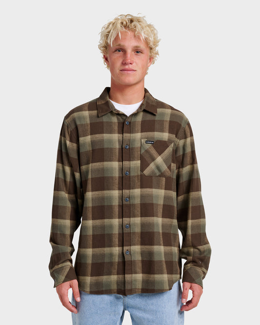 Penmar Check Flannel Shirt - Chocolate Brown | Quick Silver