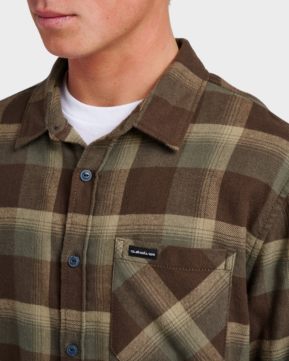 Penmar Check Flannel Shirt - Chocolate Brown | Quick Silver