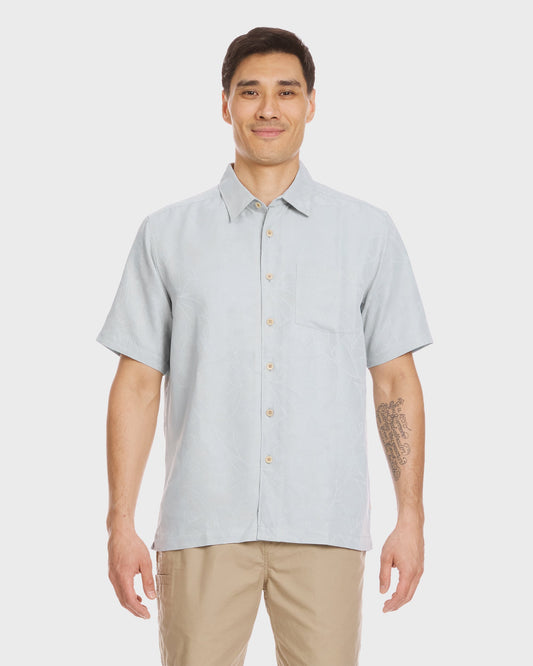 Waterman Island Jungle Shirt - Cool Blue | Quick Silver