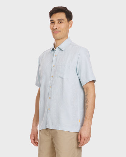 Waterman Island Jungle Shirt - Cool Blue | Quick Silver