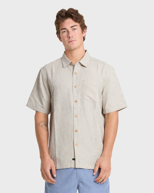 Waterman Island Jungle Shirt - Pelican | Quick Silver