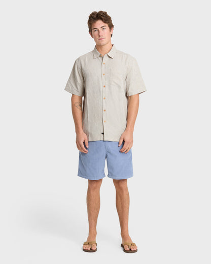 Waterman Island Jungle Shirt - Pelican | Quick Silver