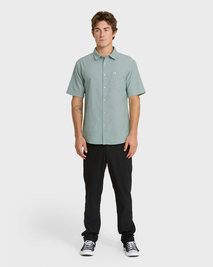 Shoreline Classic Short Sleeve Shirt - Herb | Quick Silver