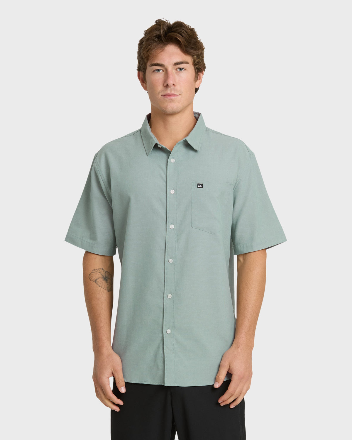 Shoreline Classic Short Sleeve Shirt - Chinois Green | Quick Silver