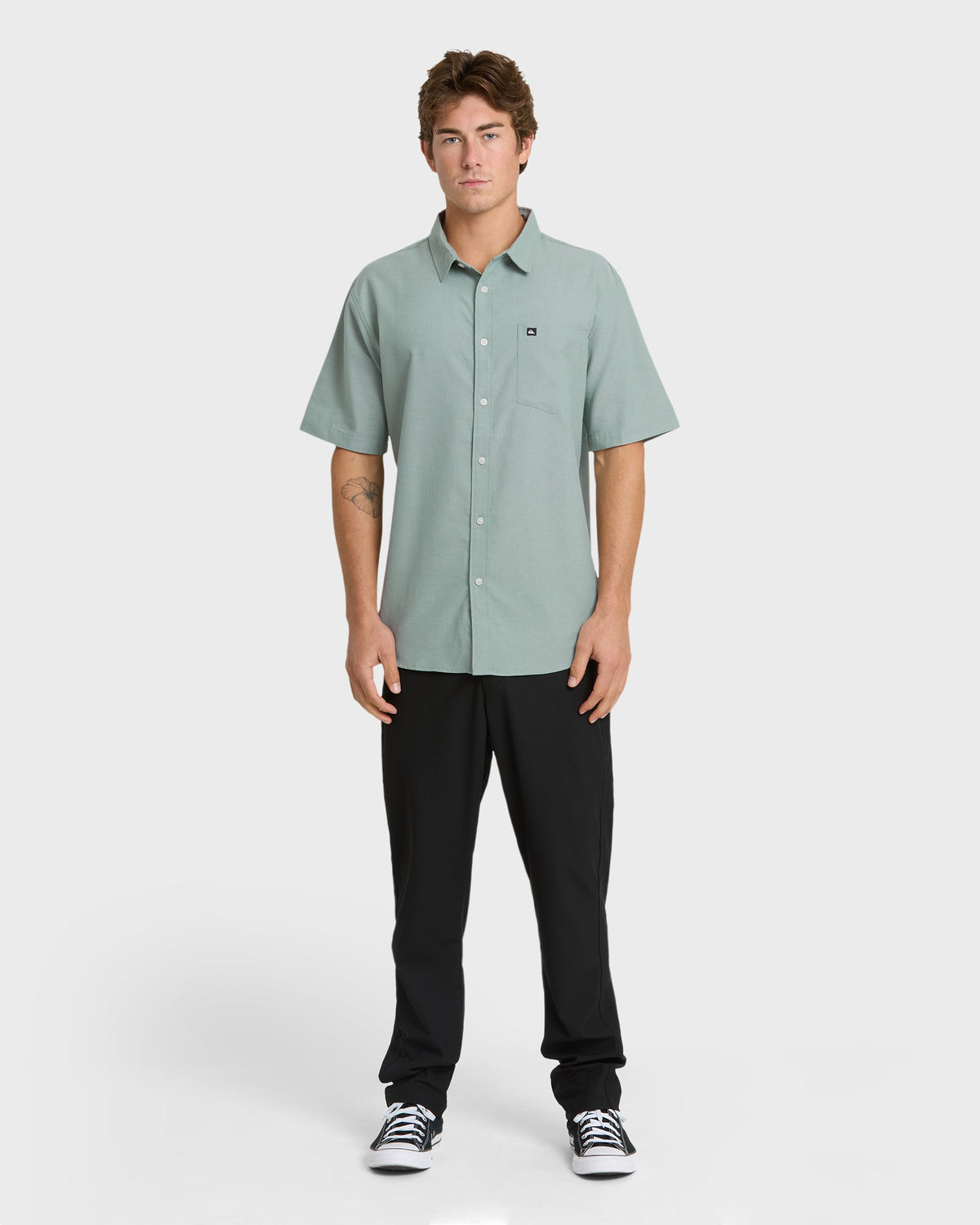 Shoreline Classic Short Sleeve Shirt - Chinois Green | Quick Silver