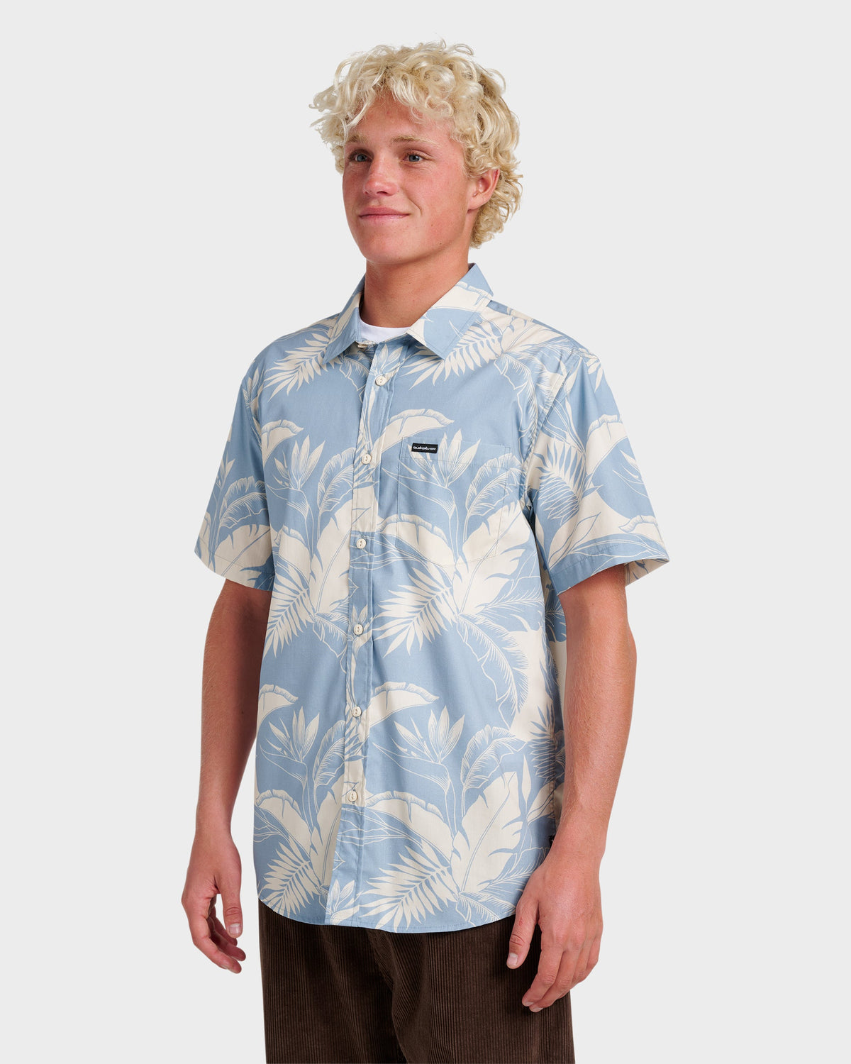 Kahanu Classic Short Sleeve Shirt - Ashley Blue | Quick Silver