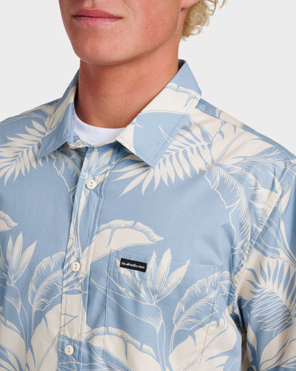 Kahanu Classic Short Sleeve Shirt - Ashley Blue | Quick Silver