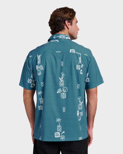 Waterman Mystic Fin Shirt - Real Teal | Quick Silver