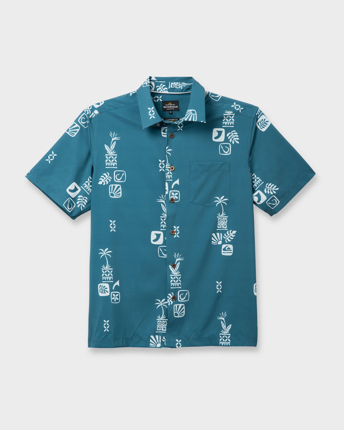 Waterman Mystic Fin Shirt - Real Teal | Quick Silver