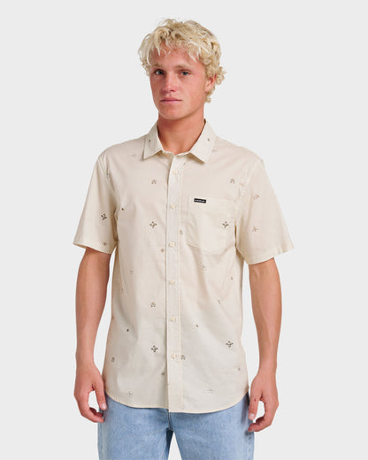 Mini Dimensions Classic Short Sleeve Shirt - Silver Birch | Quick Silver
